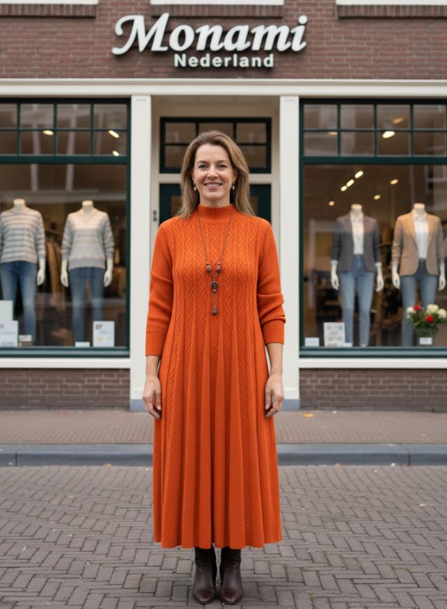 SUZANNA | WARME JURK MET ELEGANT PATROON