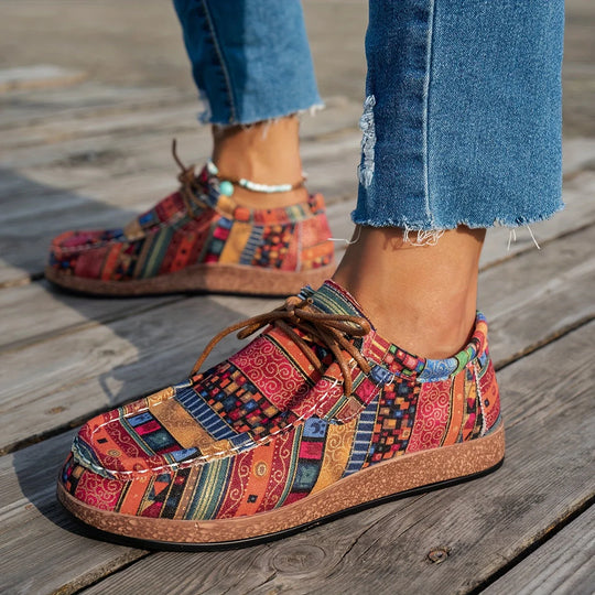 GREET | KLEURRIJKE RETRO DAMESSCHOENEN