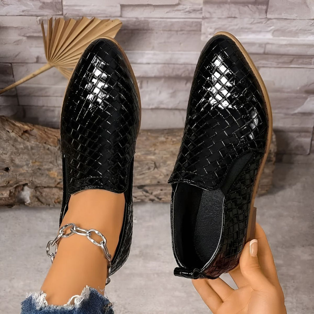 MYRTHE | ELEGANTE OXFORD HAKKEN IN LEDER