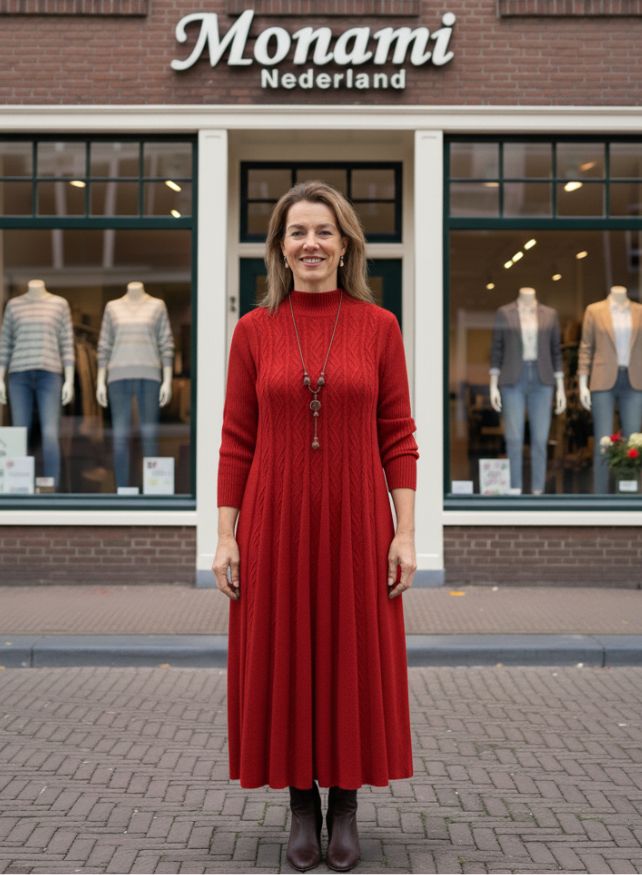 SUZANNA | WARME JURK MET ELEGANT PATROON