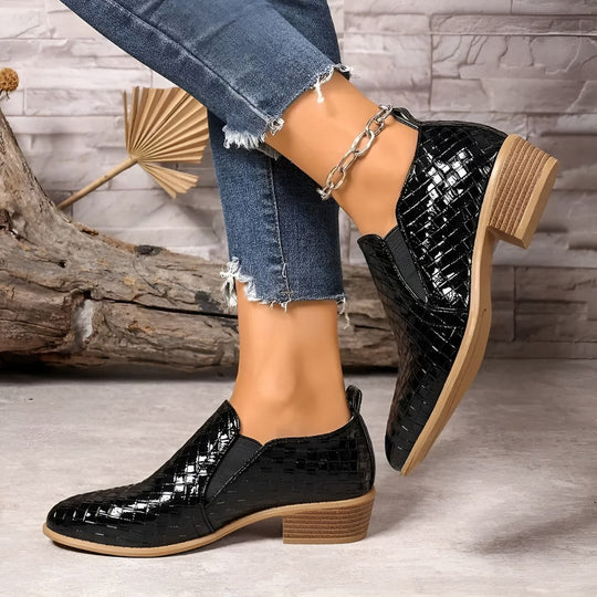 MYRTHE | ELEGANTE OXFORD HAKKEN IN LEDER