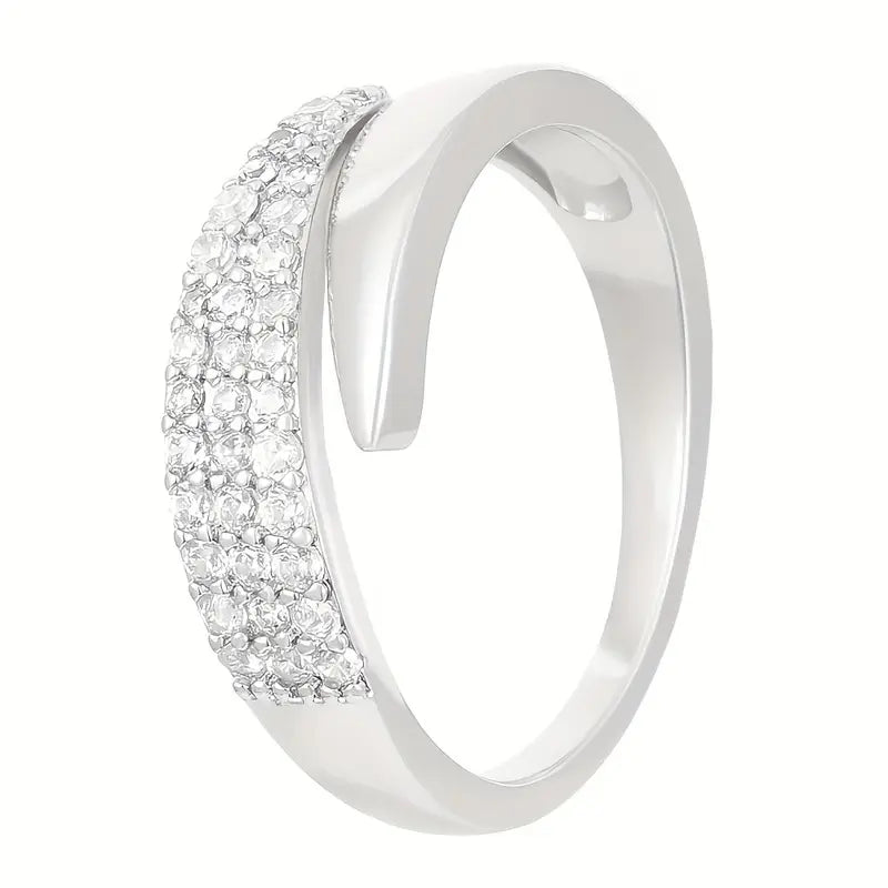 LUMIÈRE | ELEGANTE GOUDEN RING MET FONKELSTENEN (1+1 GRATIS)
