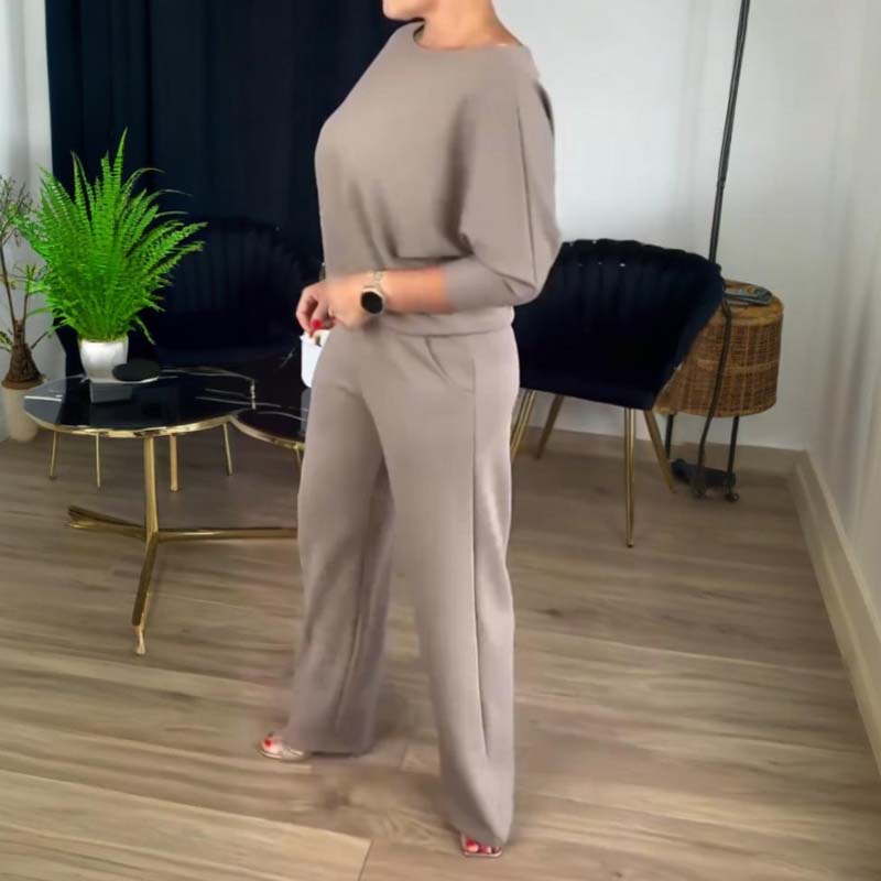 MALIA | ELEGANTE 3-DELIGE SET MET CARDIGAN, TOP EN BROEK
